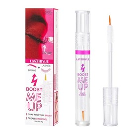 Dual-Function Brush Clear Serum Gel for Eyelash Growth, Deep Moisturizing, Improving Care, Waking Up Hair Follicles