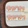 Handmade Press on Nails Short Square - White French Tip
