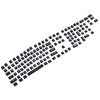 Dot Keycap Dye Sublimation Mechanical Keyboard Compatible with 61/64/68/87/96/104/108Black