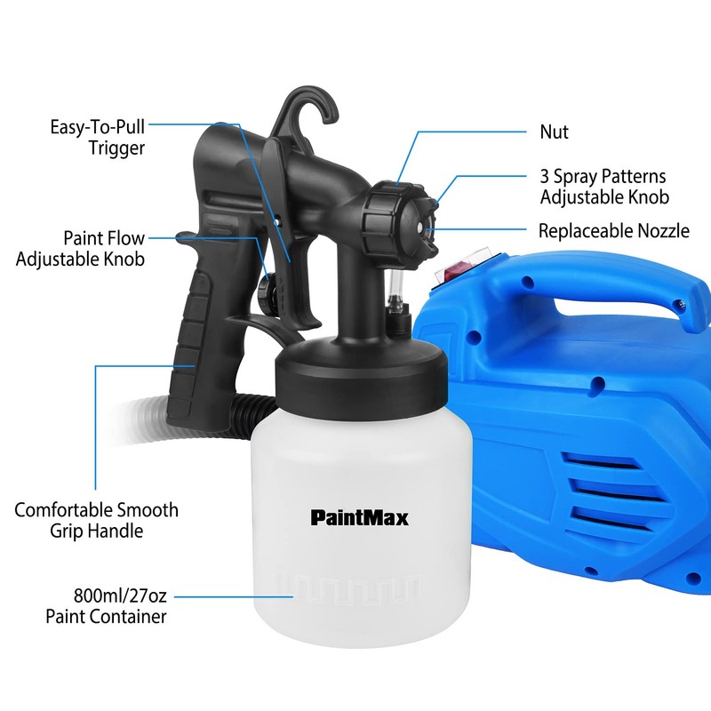 Moclever® HVLP Electric Paint Sprayer – 800ml/min High Power Spray