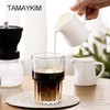TAMAYKIM 4.5 oz Ceramic Cream Jugs, Small Creamer Pitcher with