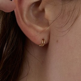 14k Hague ring piercing (1 piece) / 14k 헤이그 링 피어싱 낱개(1개)