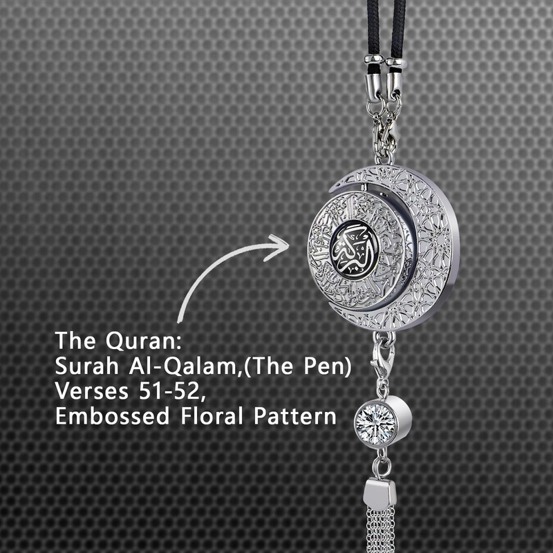 Zinc Alloy Arabic Calligraphy car air freshener Hanging Ornament Double