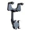 Car Rearview Mirror Phone Mount 360 Degree Rotation Cell Phone