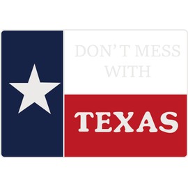 Lamatar1 Texas Souvenir Keychain Metalic (Texas Don't Mess Keychain)