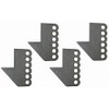 QS Components Front Ladder Bar Brackets Fits 2" x 3"