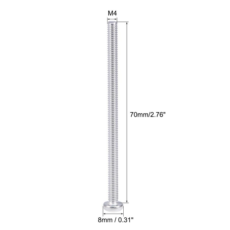 sourcing map M4x70mm Machine Screws Pan Phillips Cross Head Screw