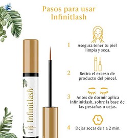 Suero para pestaas y cejas INFINITLASH con Biotina, Keratina, Vitamina E, Aceite de Ricino y Hueso de Mamey - Lash Oil Mascara Serum para pestaas...  