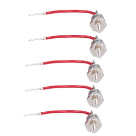 Forward Rectifier Diode Heat Dissipation Effect 40A 1200V Rectifier Diode Kit ZX40-12 with Red Wire 5 Pcs Electrolysis