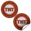 Pixel Miner TNT Themed Thank You Sticker Labels for Kids,