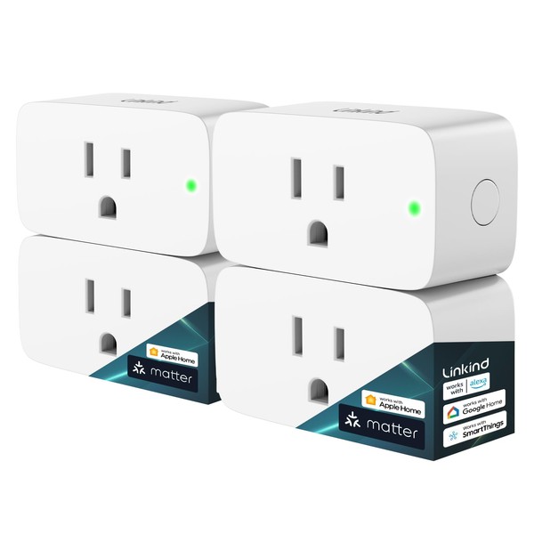 Linkind Linkind Matter Smart Plug, Work with Apple Home, Siri,