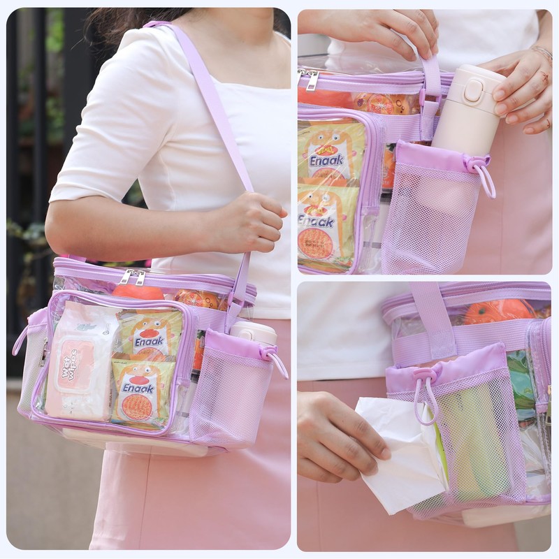 BORMELUN Clear lunch bags for work stadium correctional officer accessories