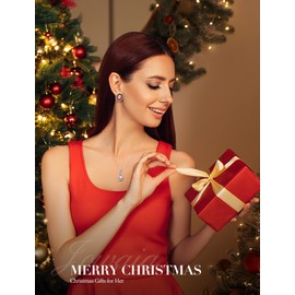 925 Sterling Silver Birthstone Necklaces for Women, Dainty Infinity Pendant Necklace Created June Birthstone Jewelry Anniversary Birthday Christmas Gifts for Women Wife Mom