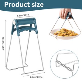 Tongs for Hot Air Fryer, Hot Air Fryer Tongs, Airfryer, Barbecue Tongs, Gripping Tongs for Airfryer, Stainless Steel, Retriever Tongs, Kitchen Tongs, Kitchen Oven Tongs, for Bowl Clip, Steamer, Air