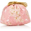 Hakoya 33616 Sakura Rabbit Drawstring Bag, Pink, Size (W x