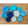 HukDok Daisy Petals Mulberry Paper Flowers Handmade for DIY Crafts