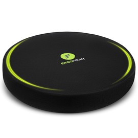 ErgoFoam Round Chair Seat Cushions - Ergonomic Design - 100% Memory Foam