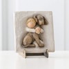 Willow Tree Hug Plaque, Sculpted Hand-Painted bas Relief
