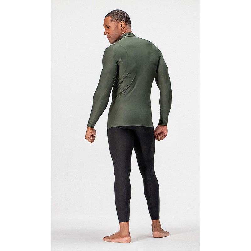 DEVOPS 3 Pack Men's Athletic Turtle Neck Long Sleeve Compression