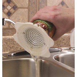 Jokari 06037 Snap-on Can Strainer - White One Size – Saves Time, Reduces Mess, Fits Most Can Sizes