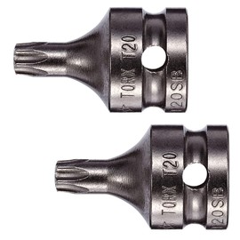 VEGA Torx T30 Socket Bit. Professional Grade 1/4" Square Drive Torx 6 Star T-30 Bit Socket. 120T30SB-2