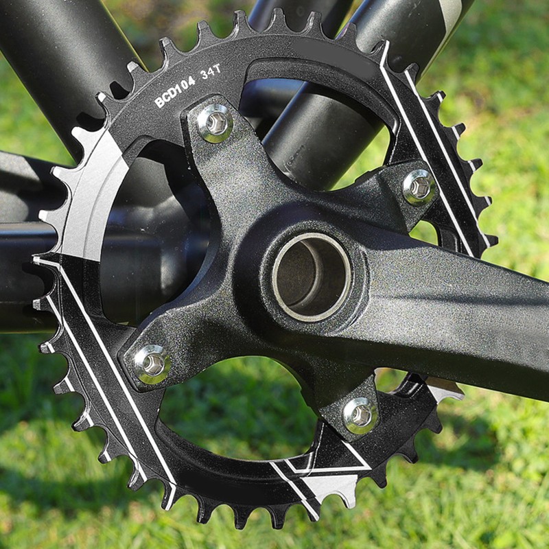 Lebycle 34T Mountain Bike Chain Wheel Rustproof Aluminum Alloy Positive
