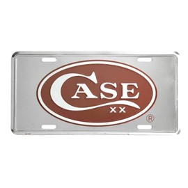 Case Red Oval License Plate