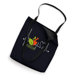 Ayurveda My Heartbeat EKG Funny Ayurvedic Homeopathy Yoga Tote Bag