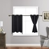 JIUZHEN Short Blackout Curtains with Tiebacks for Kitchen, Light Blocking