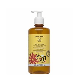 Apivita Mini Bees Gentle Kids Shampoo & Body Wash with Calendula and Honey, 500ml
