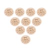 MUXSAM 10Pcs 3cm Wood Carved Applique Onlay for Decoration Furniture