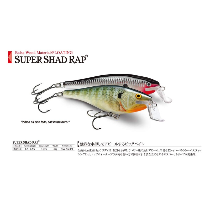 Rapala Super Shad Rap SSR 14 cm
