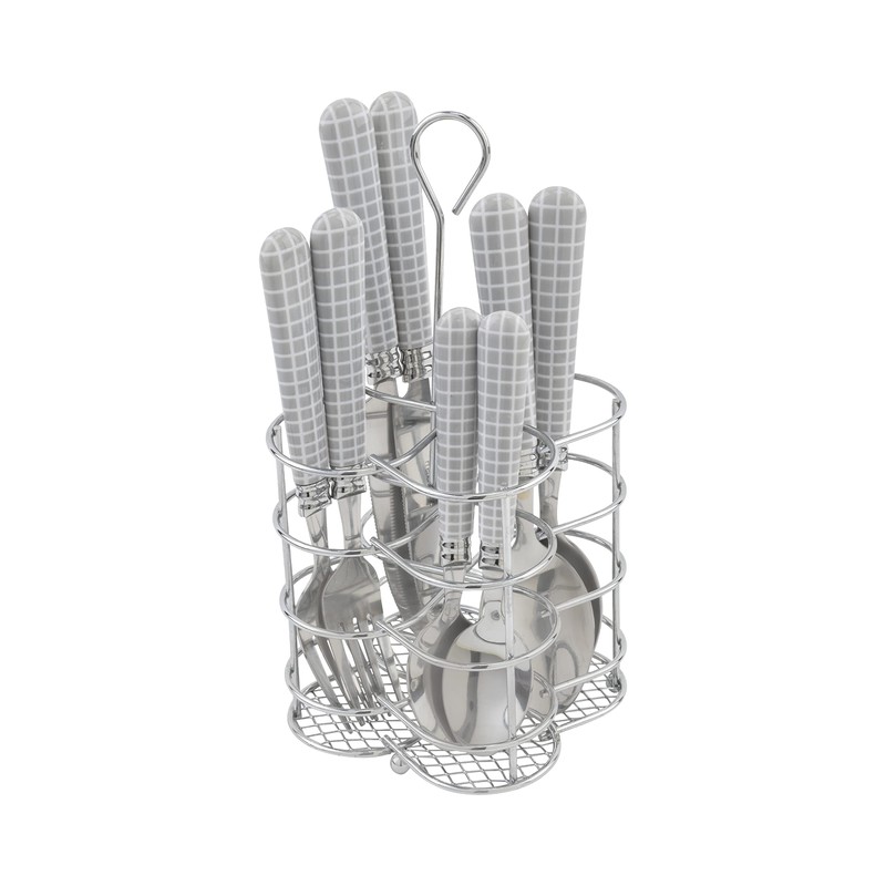 French Home Bistro 16-Piece Stainless Steel Flatware Set — Dinner
