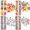 Set of 4 Nail Fruit Slices, Basicon Cute Fruit Polymer