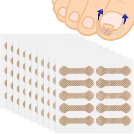 Ingrown Toenail Treatment, 100 Pcs Breathable Ingrown Toenail Strips,Painless Ingrown Toenail Tool, Professional Pedicure for Toenail Corrector Patch