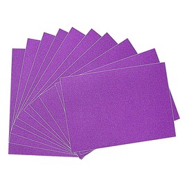 Qililandiy Pack of 10 Glitter Cardboard Paper Decorative Paper A4 Card Glitter Paper One-sided Craft Paper for DIY Crafts Scrapbooking Invitation Cards (Purple)