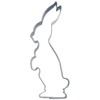 Staedter Standing Rabbit Cookie Cutter, Silver, 6 cm