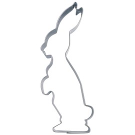 Staedter Standing Rabbit Cookie Cutter, Silver, 6 cm