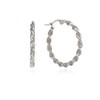 Unique twist ring earrings OTE122143TWW stone color / 유니크 트위스트