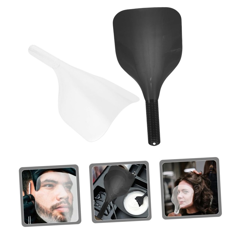 TOVINANNA 2pcs Hairdressing Shield Mask Protective Facial Cover for Hair