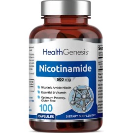 Nicotinamida 500 Mg Apoya La Salud De Las Células De La Piel                                                                                          