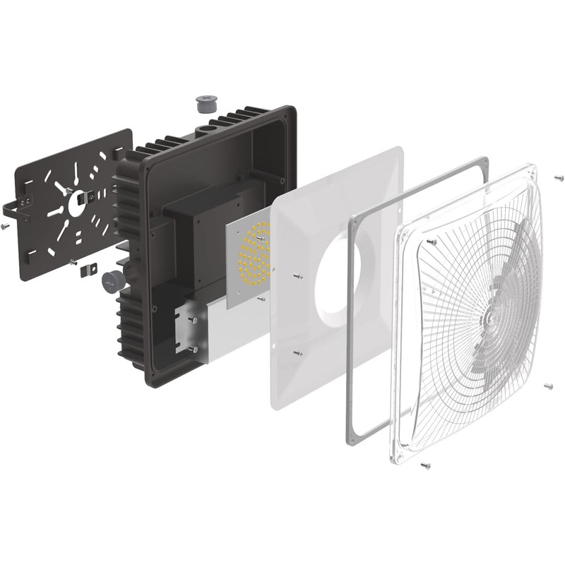 Deojoy LED Canopy Light Fixture,45W 5850lm HID/HPS Replacement, 9.5" x