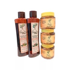 Arbol Verde 2 PACK! ÁRBOL VERDE SHAMPOO  500ML & 3 PACK! GEL de Linaza de 250gr