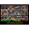 BB Posters Monster Truck Poster. A4 Size, Professional Media, Framed. Living Room Decoration