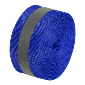 PATIKIL Reflective Tape Strip, 1" x 20FT High Visibility Reflective Strip Sew-on Reflective Tape DIY Safety Fabric Webbing for Bags Clothes Raincoats, Blue
