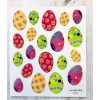 Stickablities 2 Sheets Glitter  Easter Eggs Planner Stickers Papercraft Envelope Seals Cards