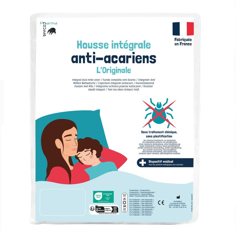 Pharma-Housse - Anti-dust mite duvet cover - breathable, anti-allergic -