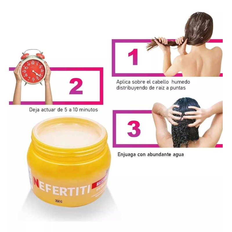 Nefertiti Mascarilla De Argan Hidratante Para Cabello Nefertiti 350g