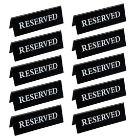 TK.Felly Reserved Seat Plates, Acrylic Table Tent Signs, Table Signs, Reserved Tabletop Tags, Reserved Tabletop Plates, Tabletop Sign Plates, Reserve 1.8 x 5.9 x 2.0 inches (45 x 150 x 50 mm), Set of