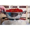Acense Stainless Steel Colander, Steel Base/Handle, Quick Draining, Multiple Micro-Perforations,